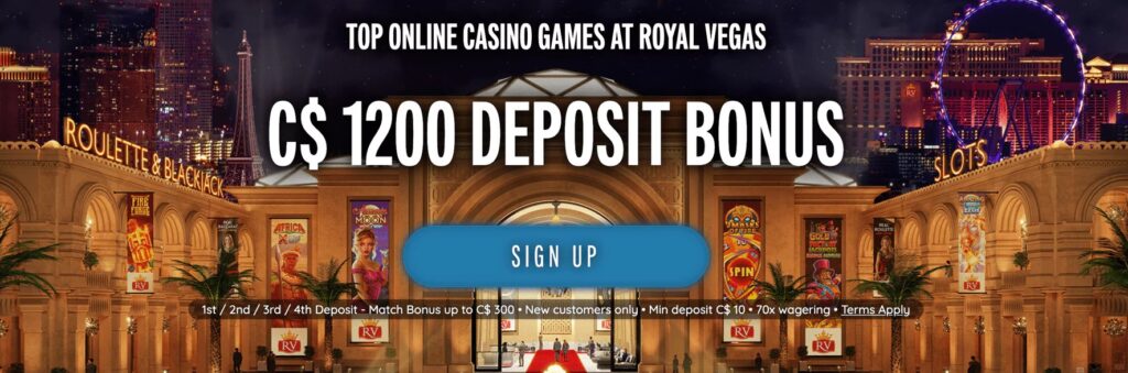 Royal Vegas banner casino